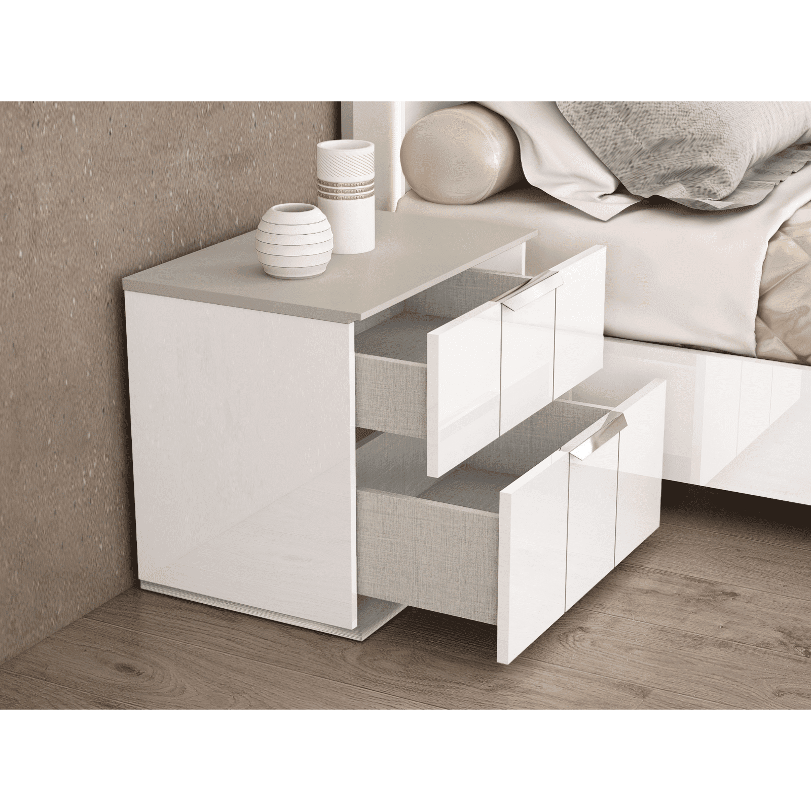 Whiteline Modern Living Daisy Nightstand