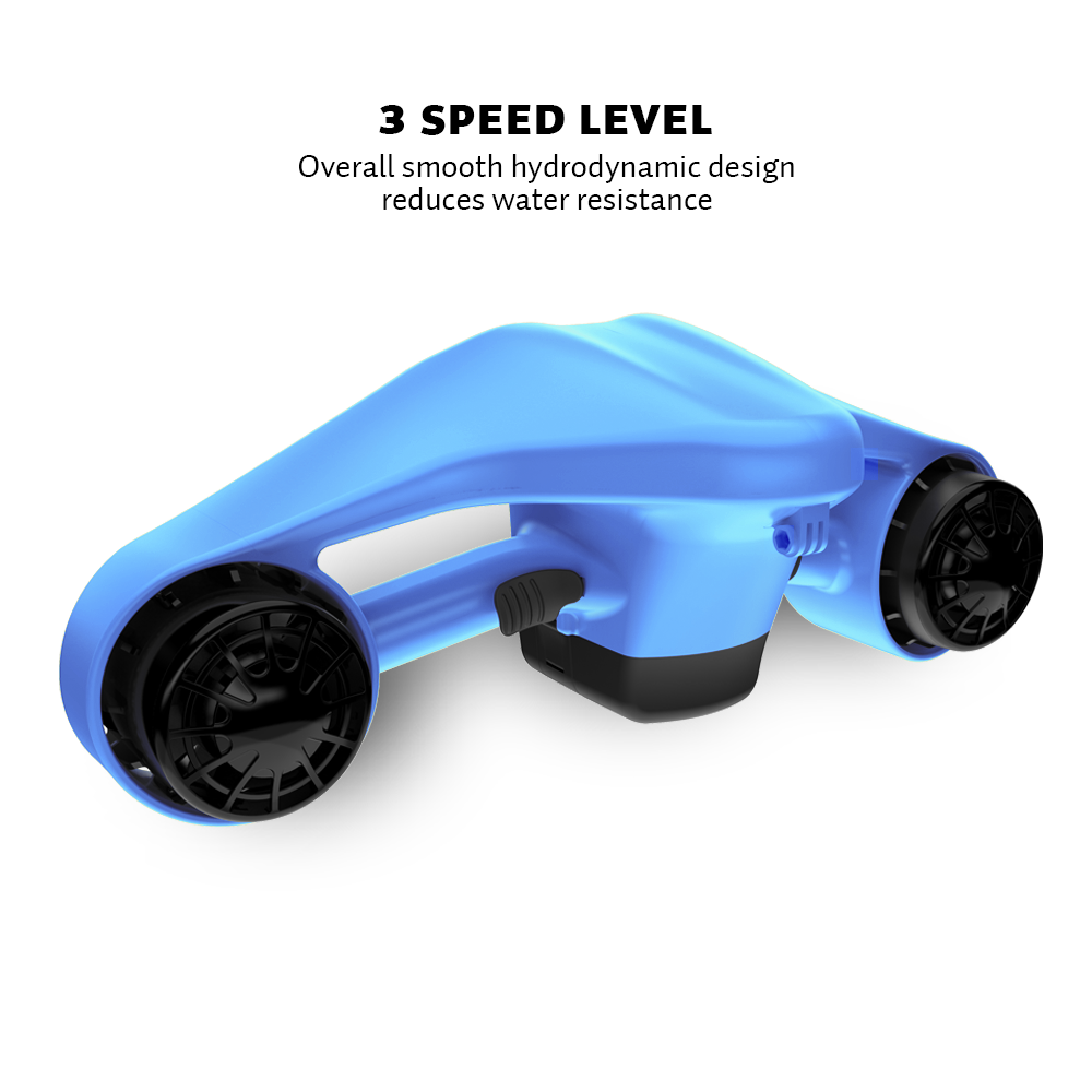 ASIWO Manta Sea Scooter - 40M Underwater Scooter with 3-Speed Compatible with Camera