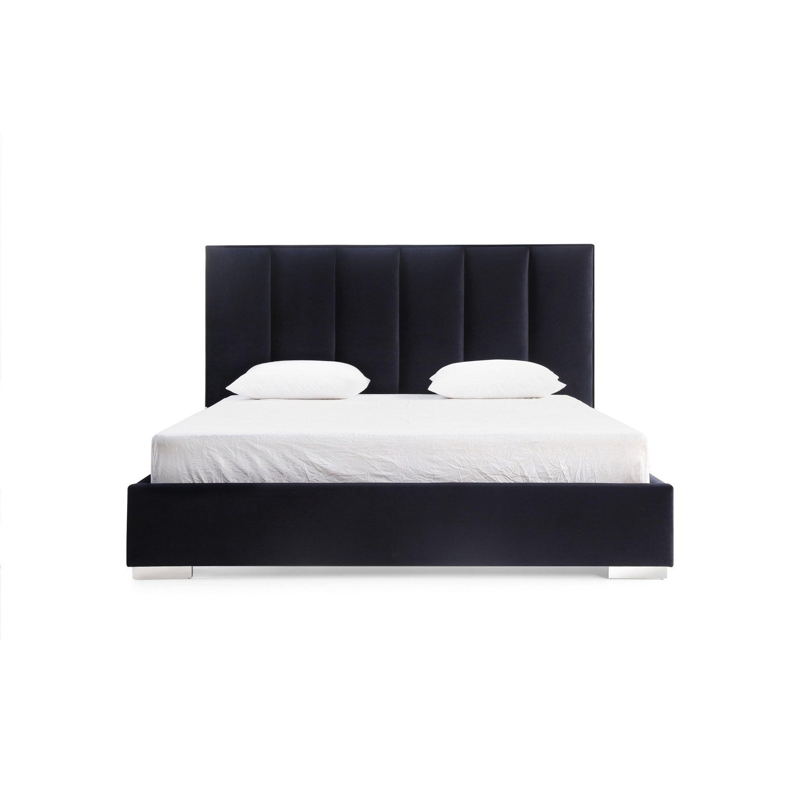 Whiteline Modern Living Velvet King Bed