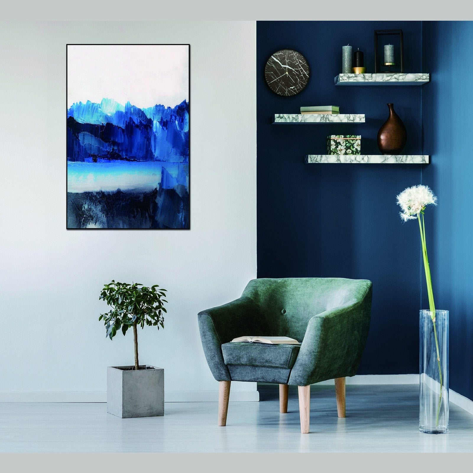 Whiteline Modern Living Azul Canvas