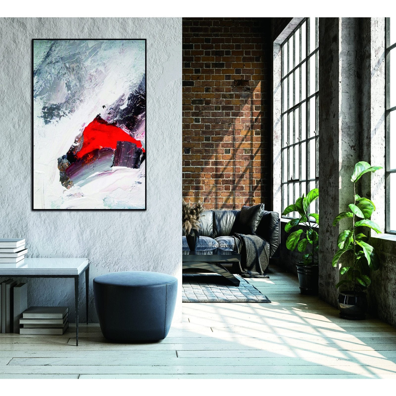 Whiteline Modern Living Rojo Canvas