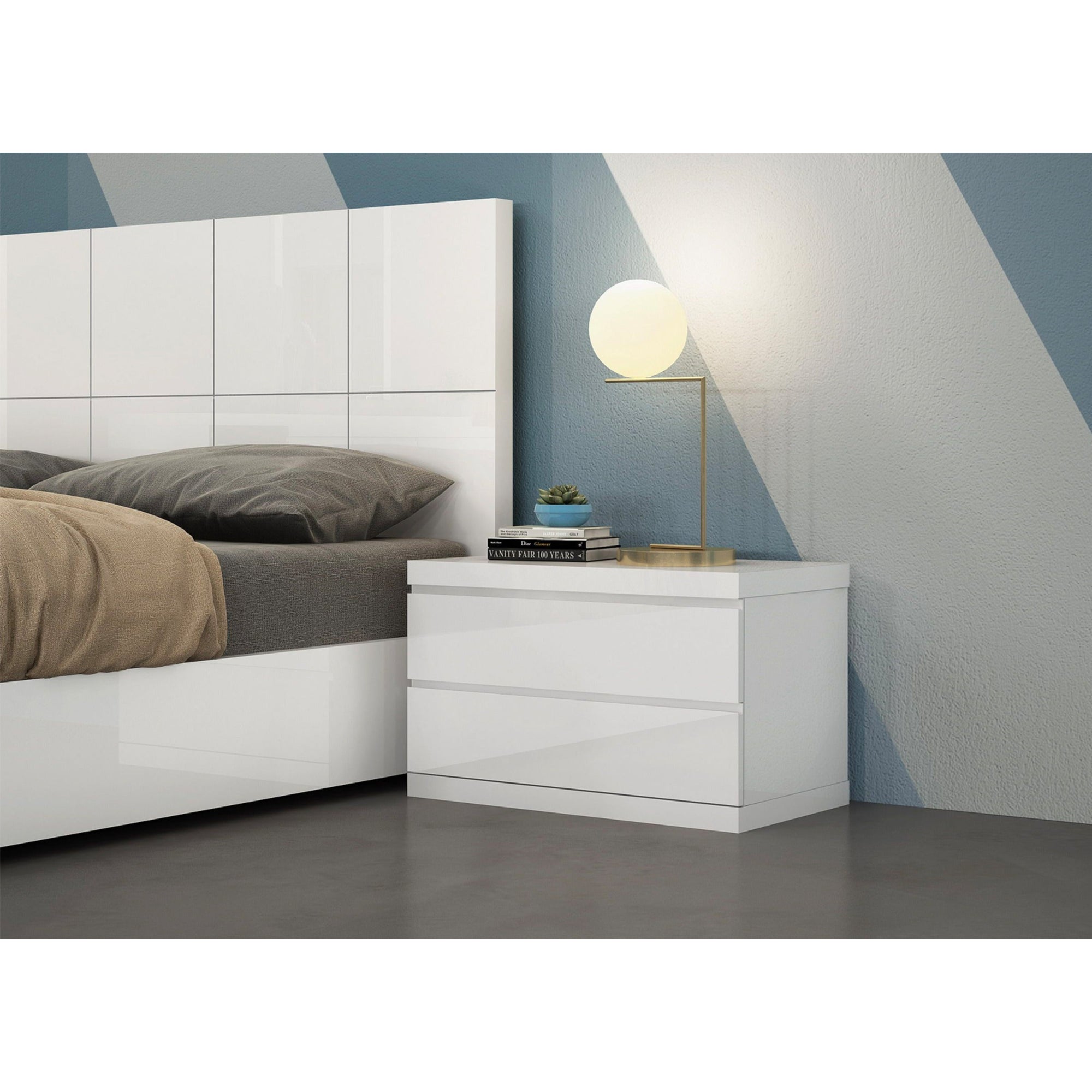 Whiteline Modern Living Anna Large Nightstand