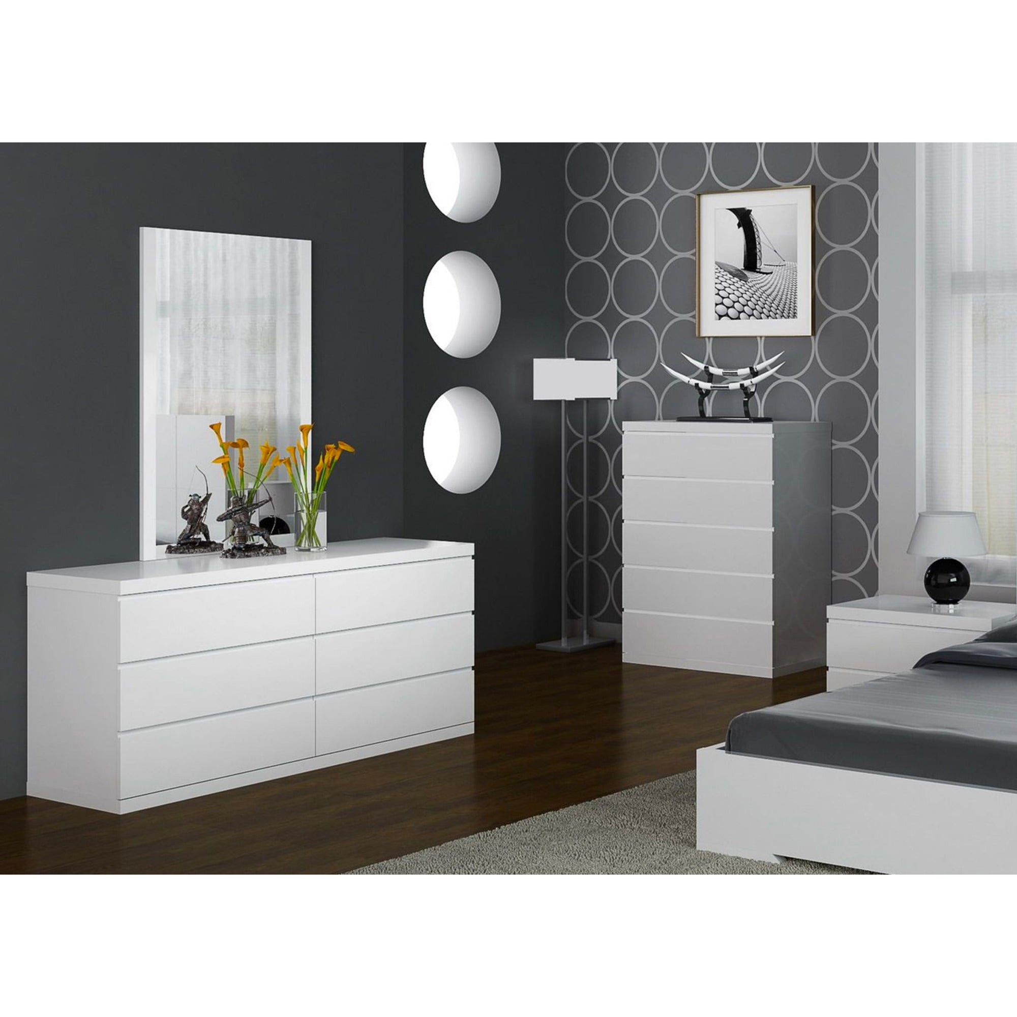 Whiteline Modern Living Anna Mirror