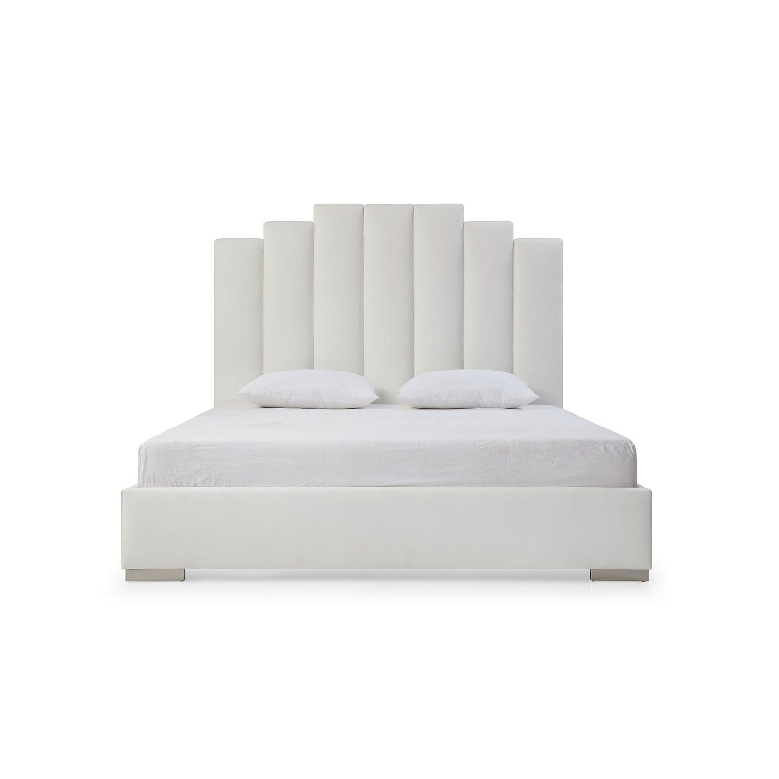 Whiteline Modern Living Jordan King Bed White