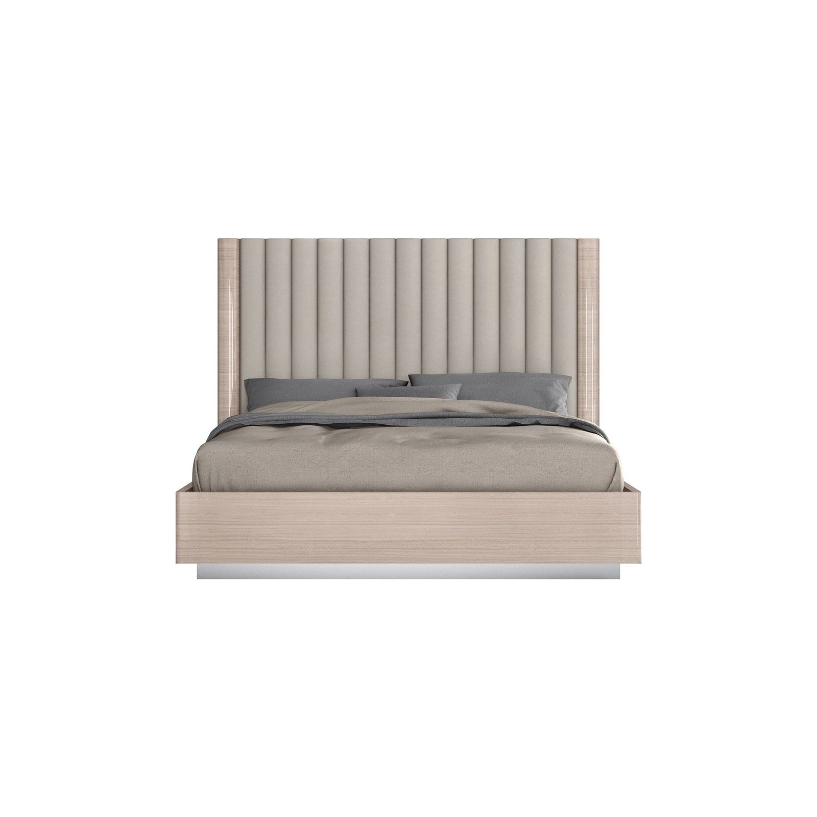 Whiteline Modern Living Waves Queen Bed
