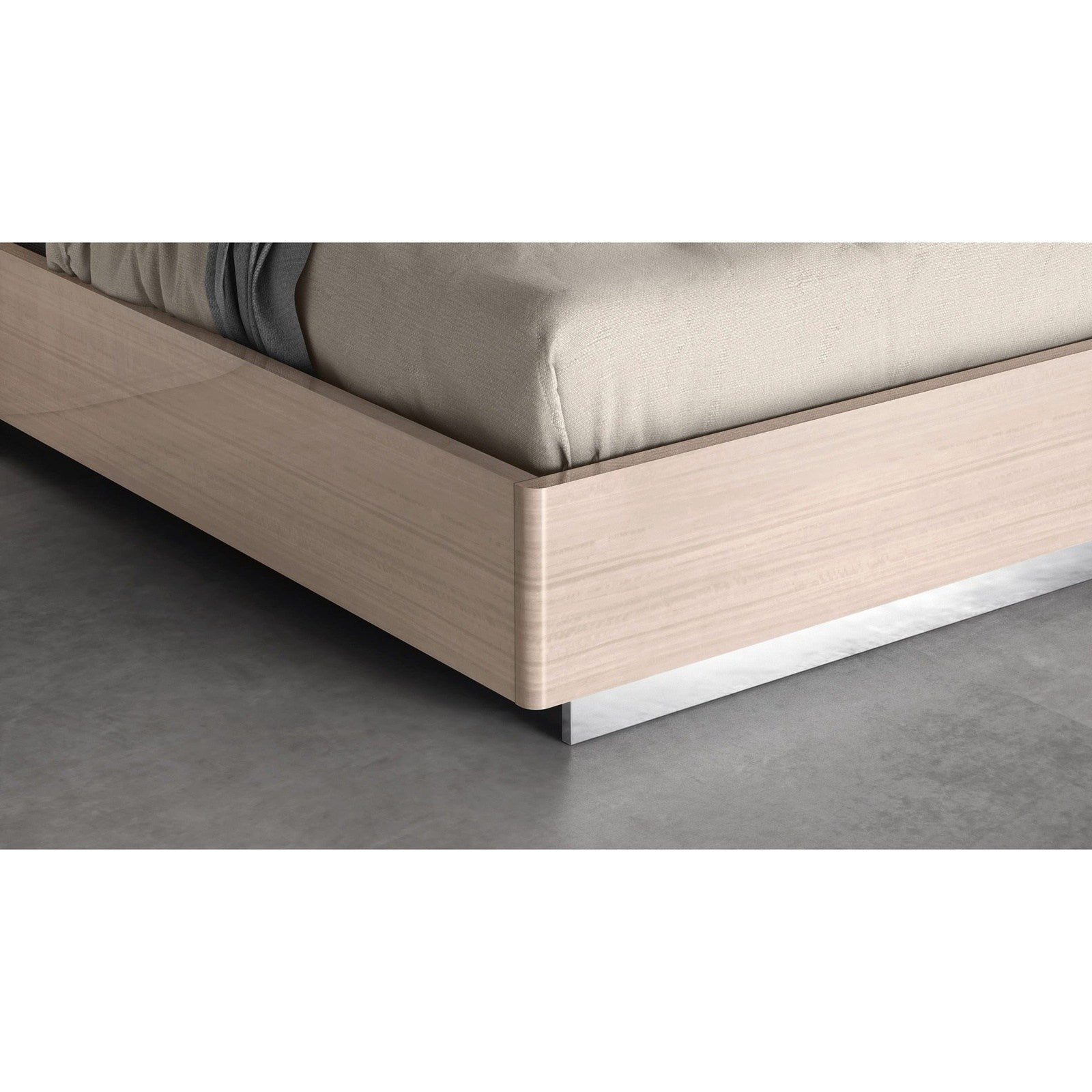Whiteline Modern Living Waves Queen Bed
