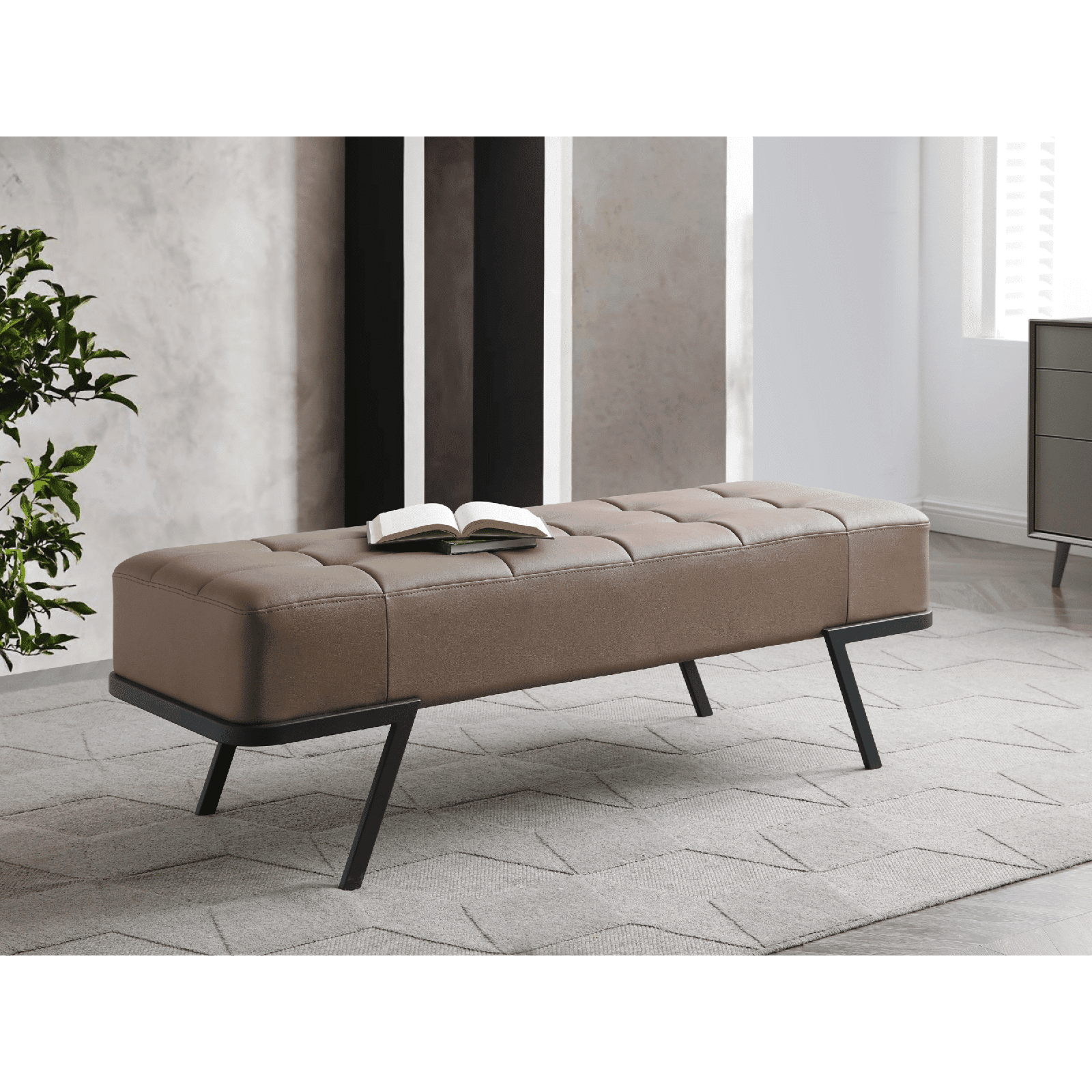 Whiteline Modern Living Shadi Bench