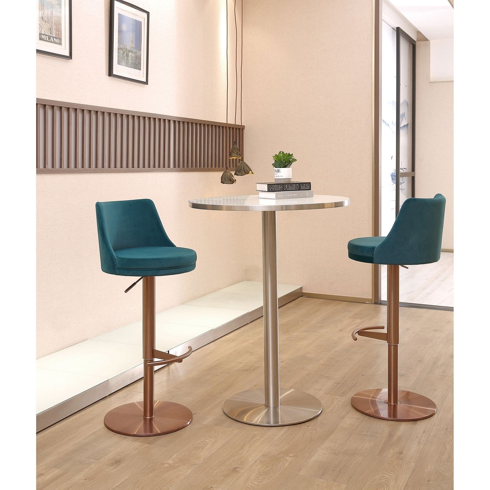 Whiteline Modern Living Carter Barstool