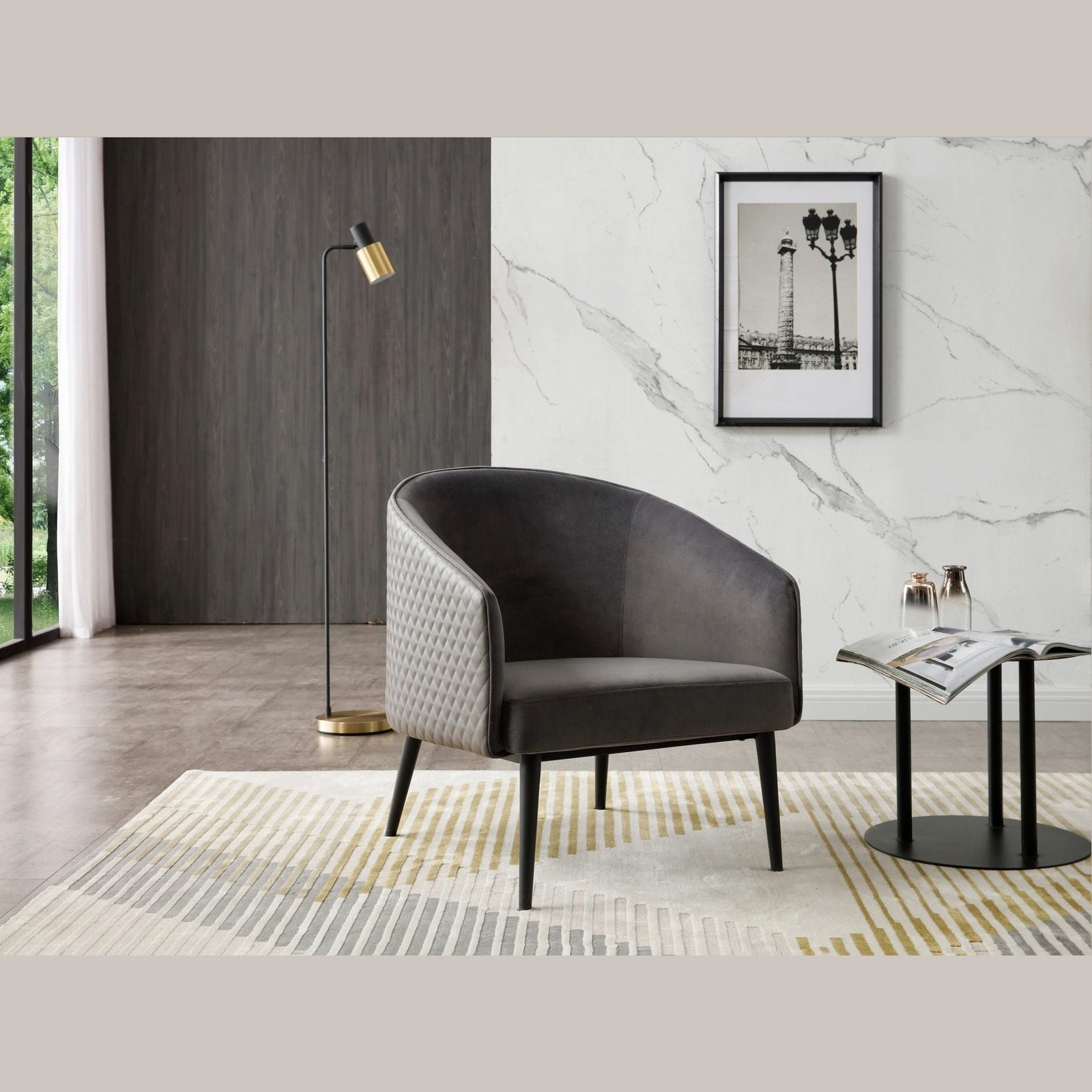 Whiteline Modern Living Boston Leisure Chair