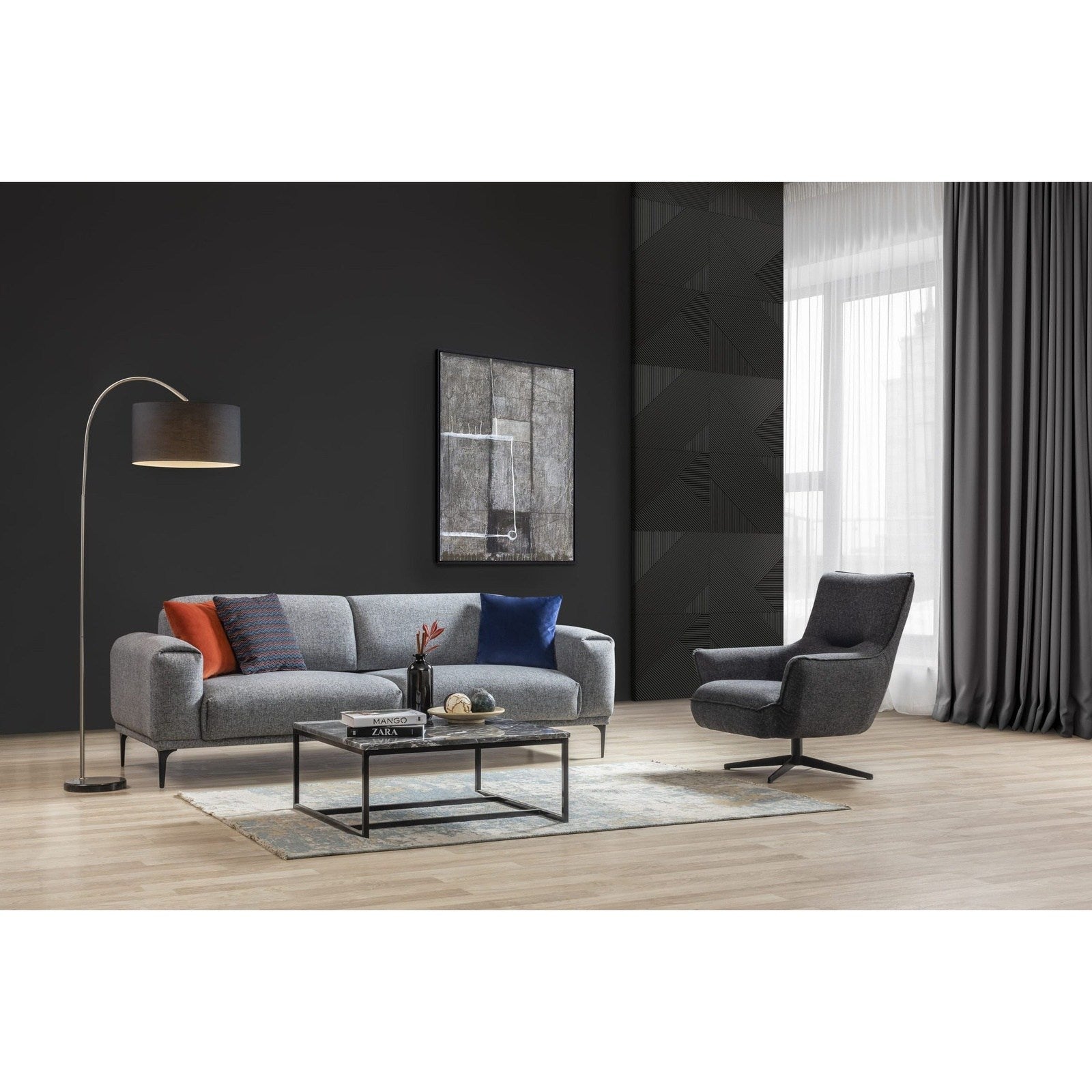 Whiteline Modern Living Fatsa Swivel Chair