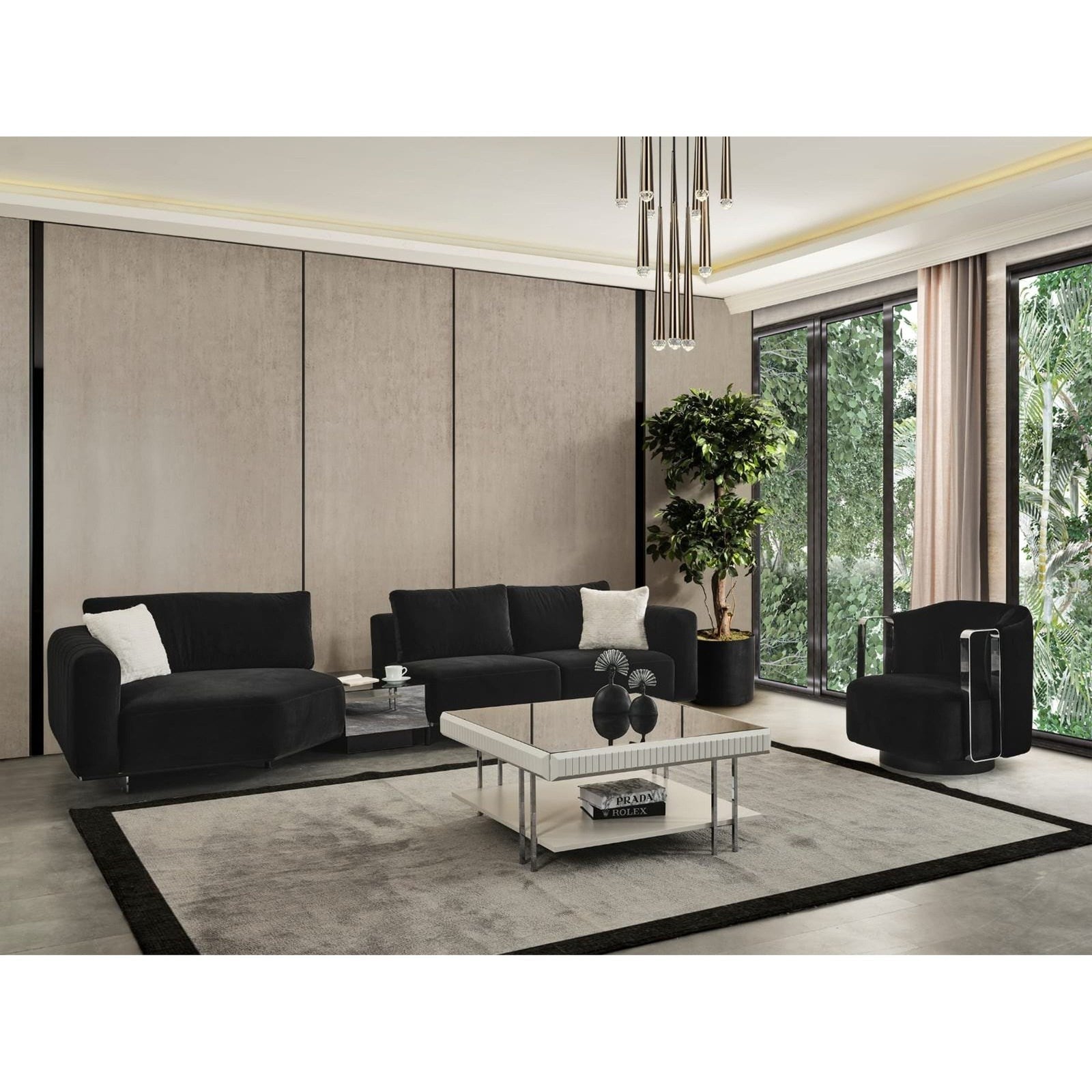 Whiteline Modern Living Vision Accent Armchair