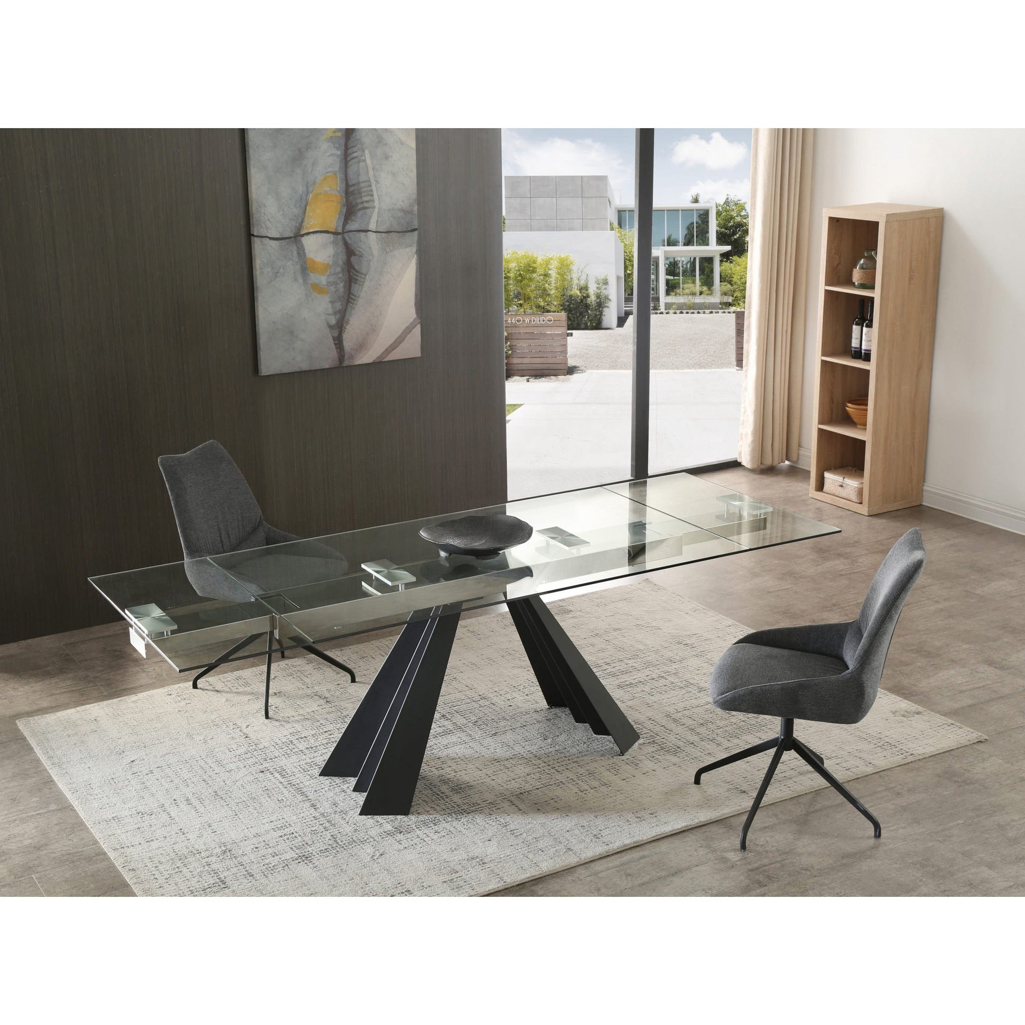 Whiteline Modern Living Chicago Extendable Dining Table