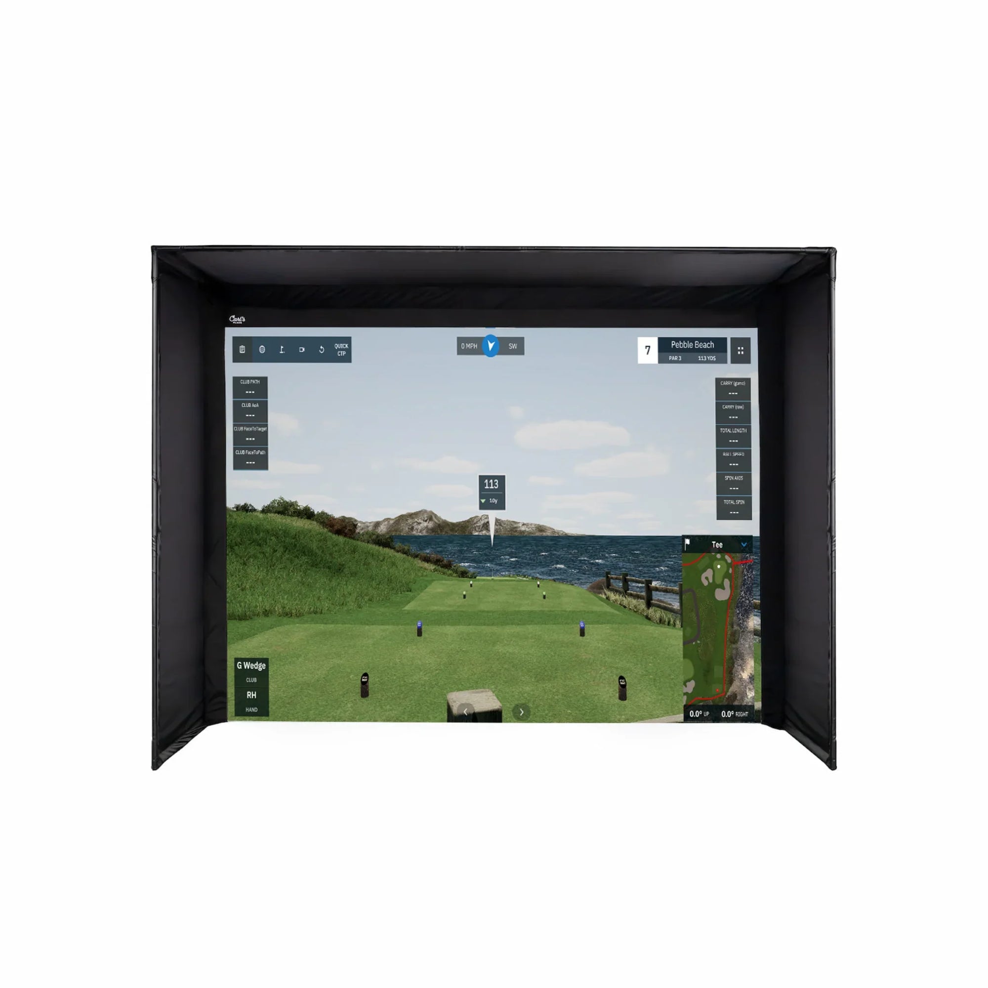 Carl's Place DIY C-Series Golf Simulator Enclosure Kit with Impact Screen