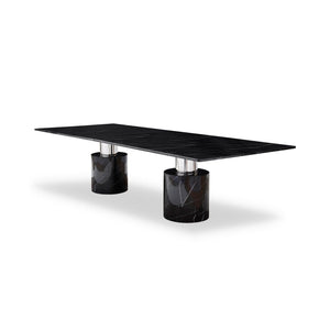 Whiteline Modern Living Geneva Extra Large Dining Table Cylinder
