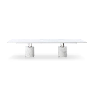 Whiteline Modern Living Geneva Dining Table Cylinder