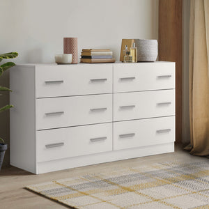 Norwich King Single Bedroom Suite 5 Piece 1x King Single Mattress, 1x King Single Wooden Bed Frame, 2x White Bedside Tables and 1x White Tallboy