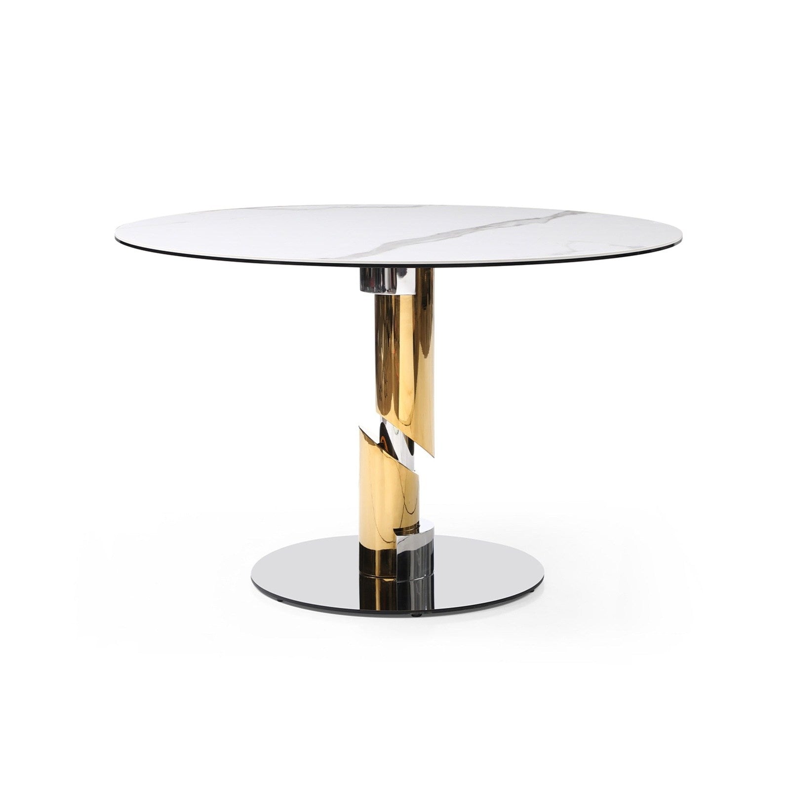 Whiteline Modern Living Gloria Round Dining Table