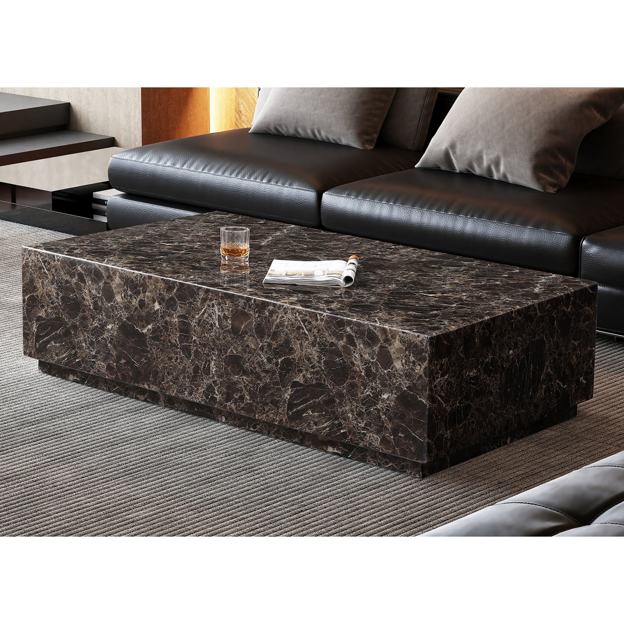 Whiteline Modern Living Iris Rectangle Coffee Table