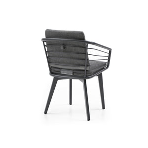 Whiteline Modern Living Kassey Outdoor Dining Amrchair