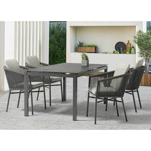 Whiteline Modern Living Lynn Outdoor Dining Amrchair