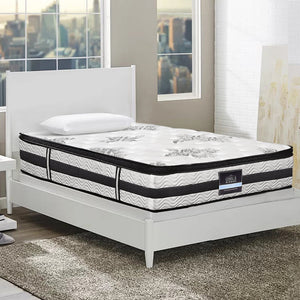 Norwich King Single Bedroom Suite 5 Piece 1x King Single Mattress, 1x King Single Wooden Bed Frame, 2x White Bedside Tables and 1x White Tallboy