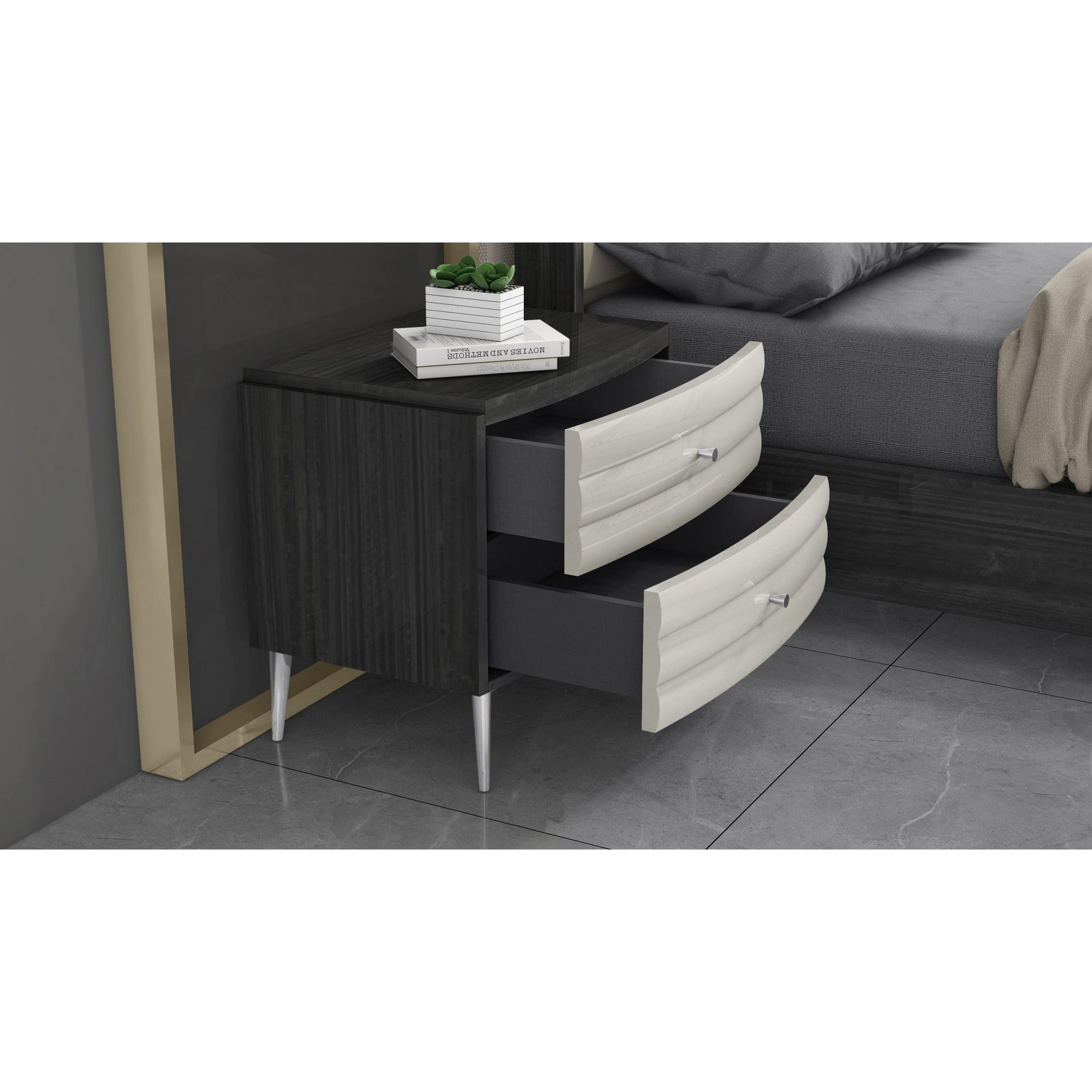 Whiteline Modern Living Pino Nightstand
