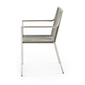 Whiteline Modern Living Rhea Outdoor Dining Armchair
