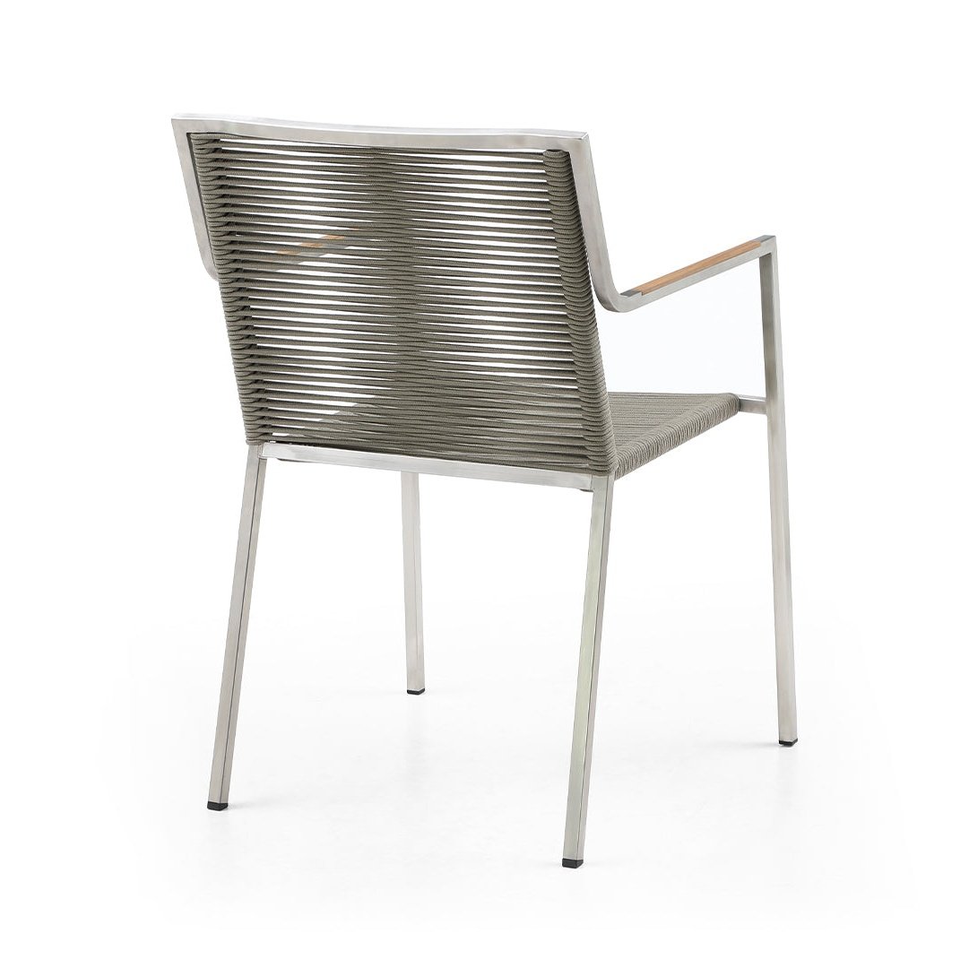 Whiteline Modern Living Rhea Outdoor Dining Armchair