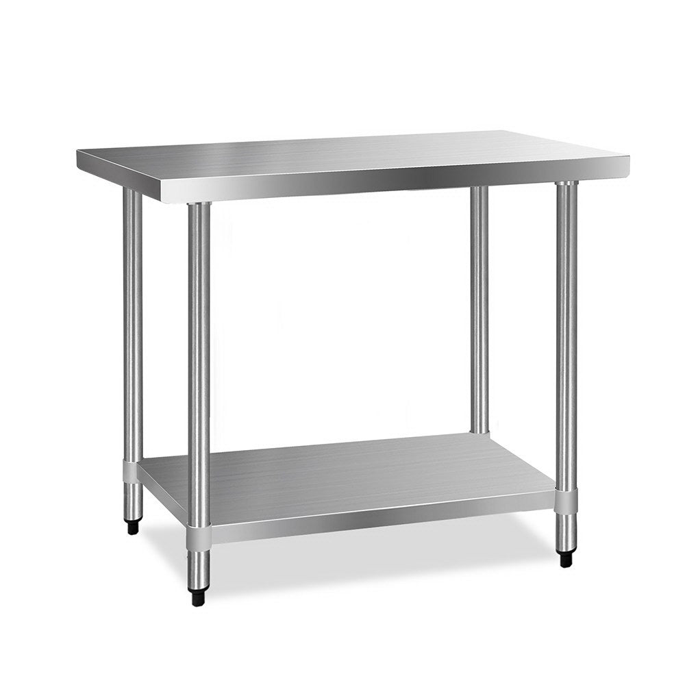 610x1219mm Commercial Stainless Steel Kitchen Bench