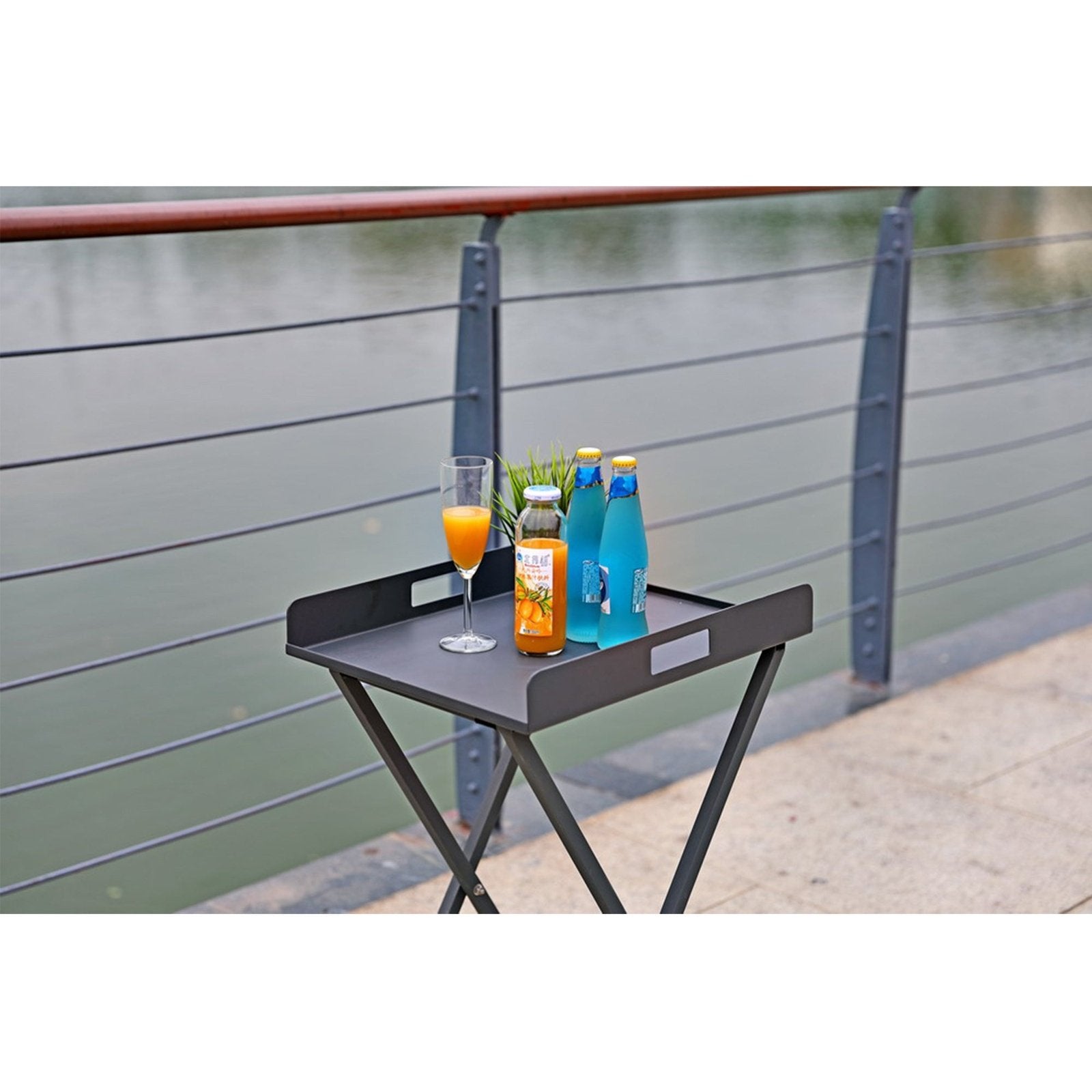 Whiteline Modern Living Kai Outdoor Side Table