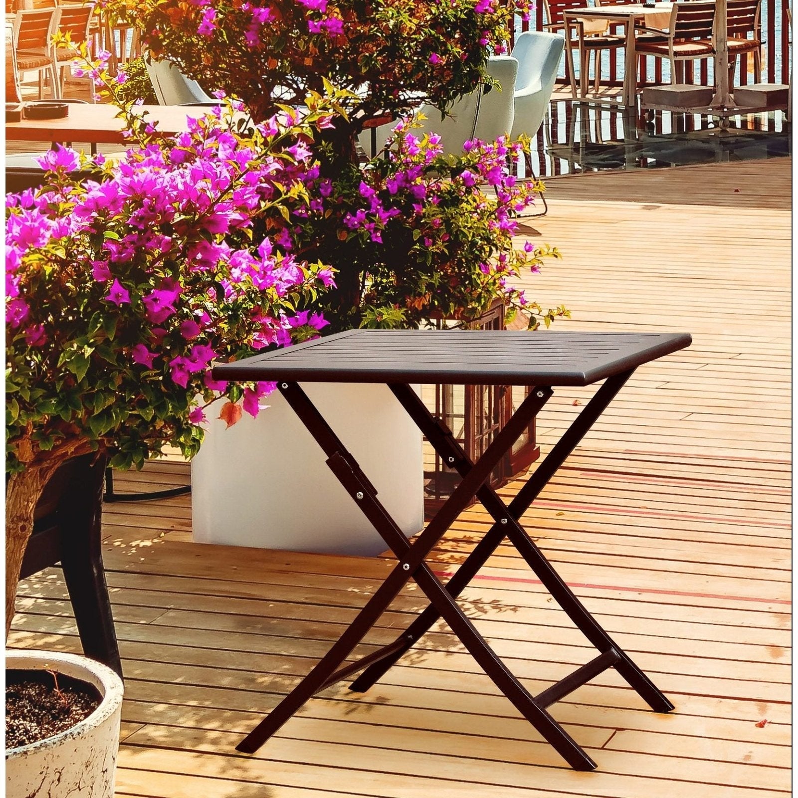 Whiteline Modern Living Flint Outdoor Side Table