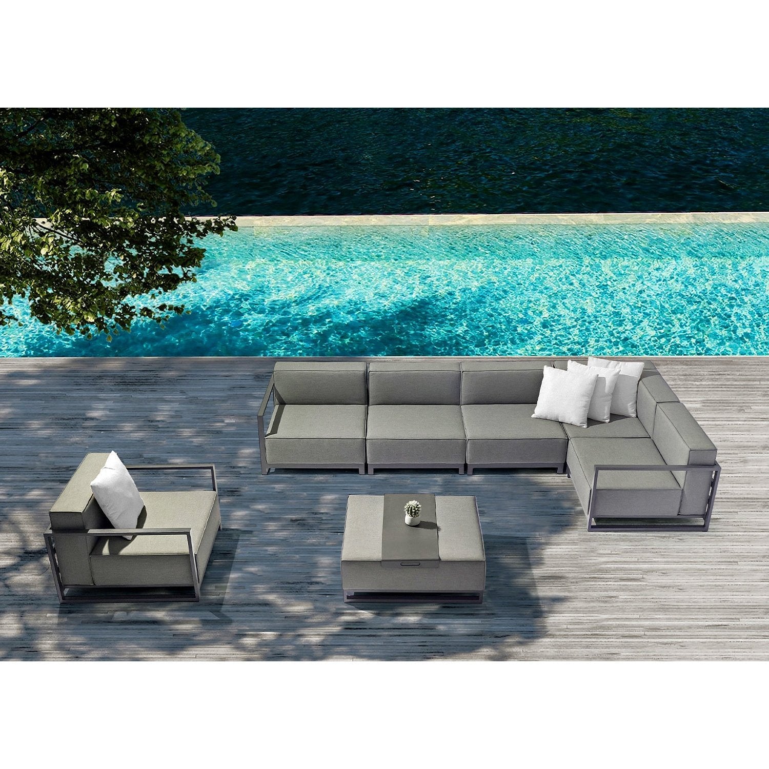 Whiteline Modern Living Sensation Outdoor Modular Chair