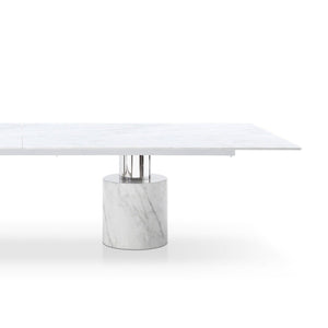 Whiteline Modern Living Geneva Extra Large Dining Table Cylinder