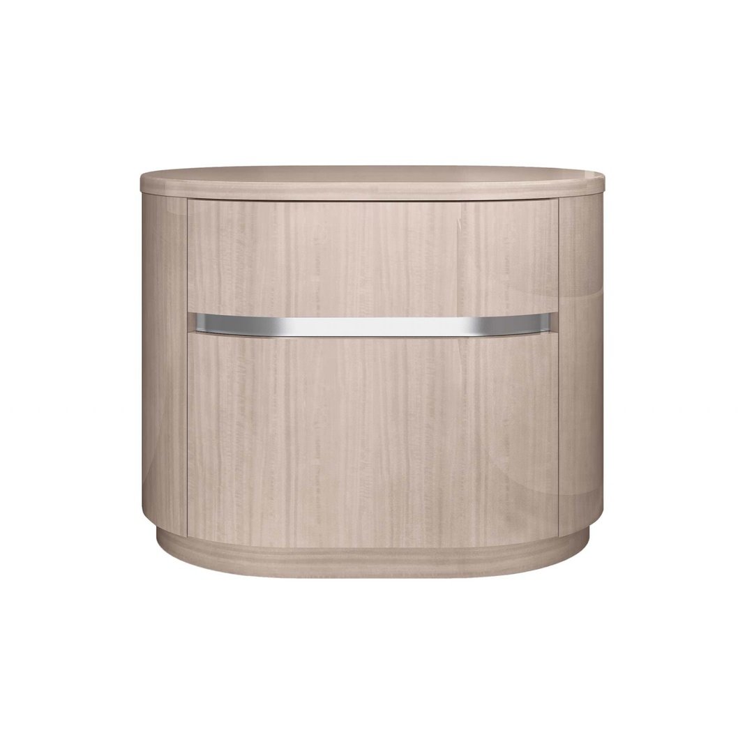 Whiteline Modern Living Waves Nightstand