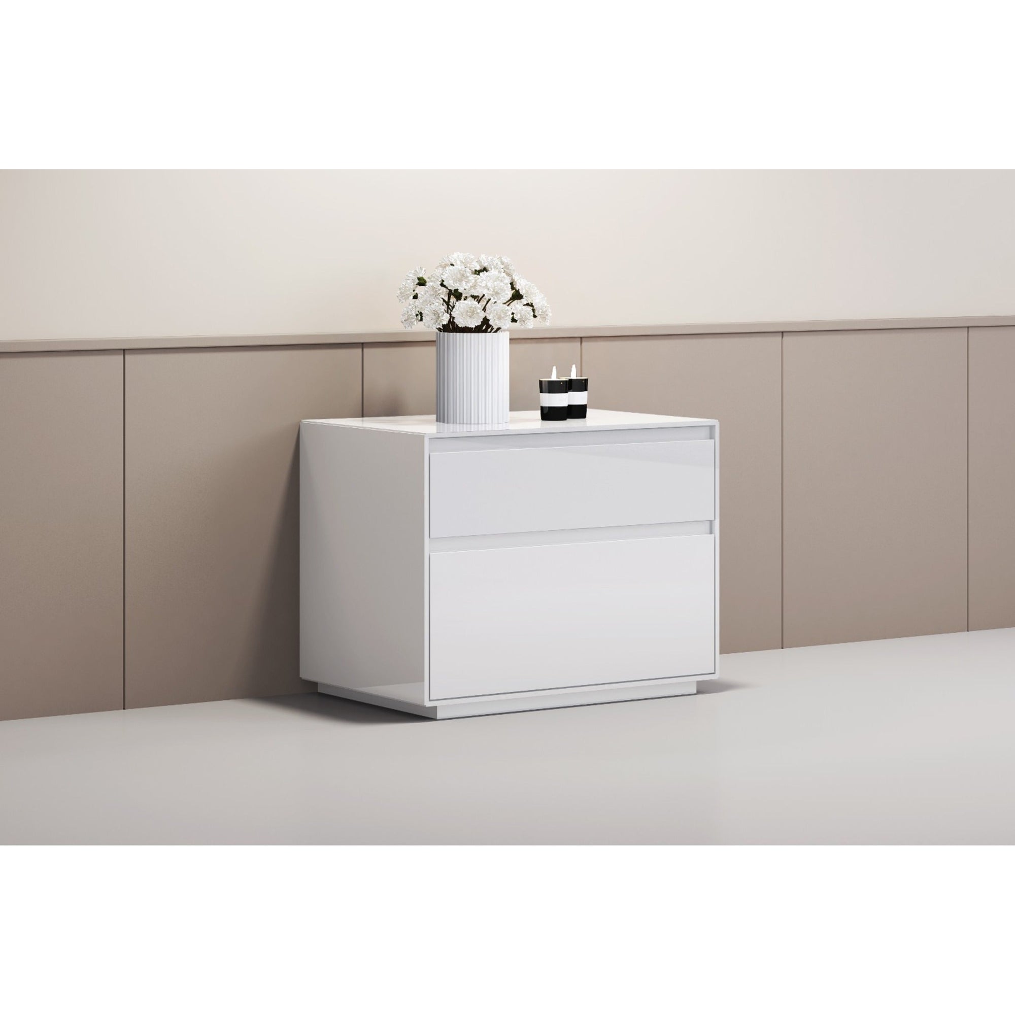 Whiteline Modern Living Malibu Nightstand