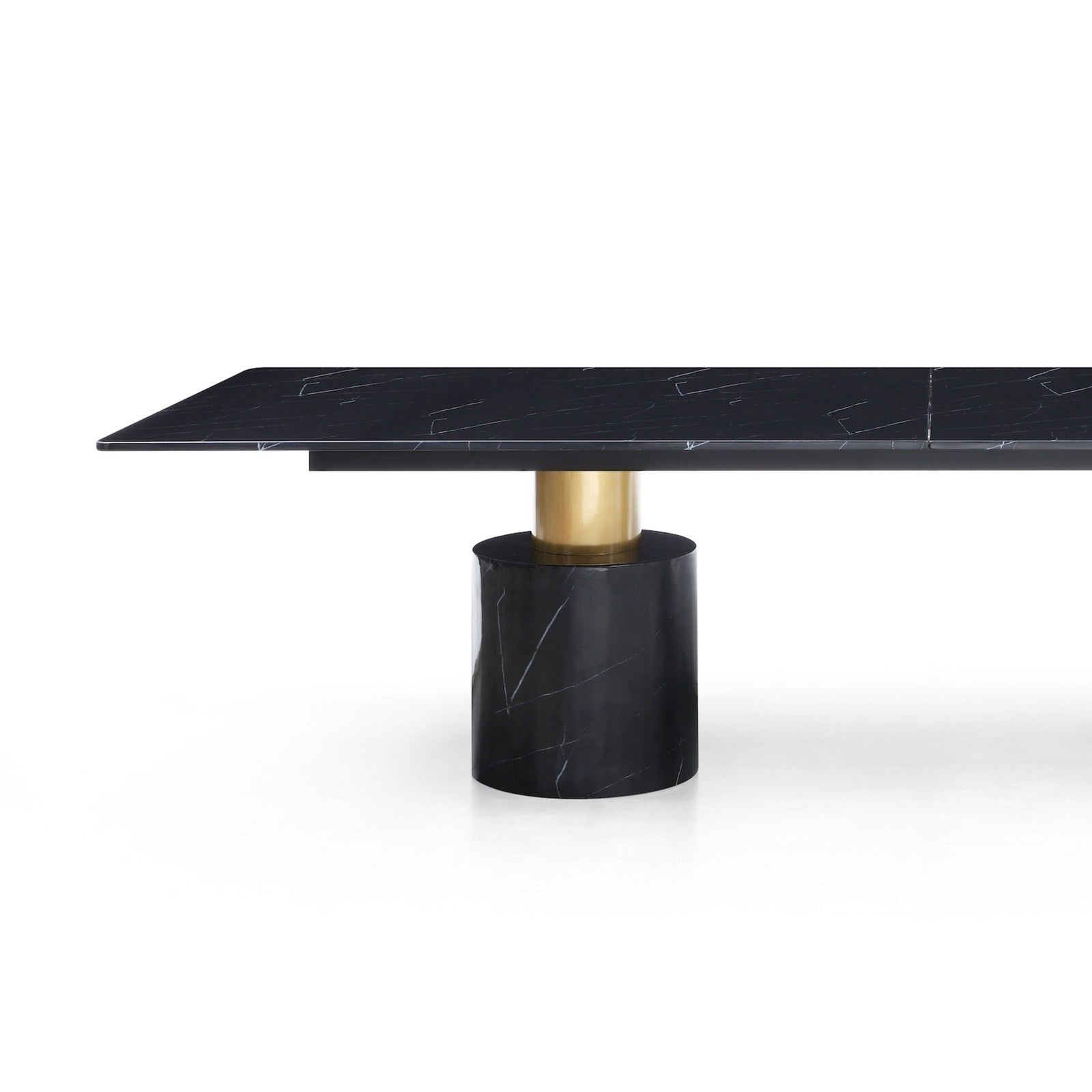Whiteline Modern Living Geneva Extra Large Dining Table Cylinder