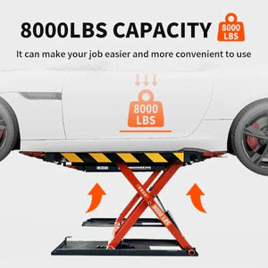 Katool 8000 lbs. 47'' Electric  Lock Release Scissor Lift (110v or 220v)