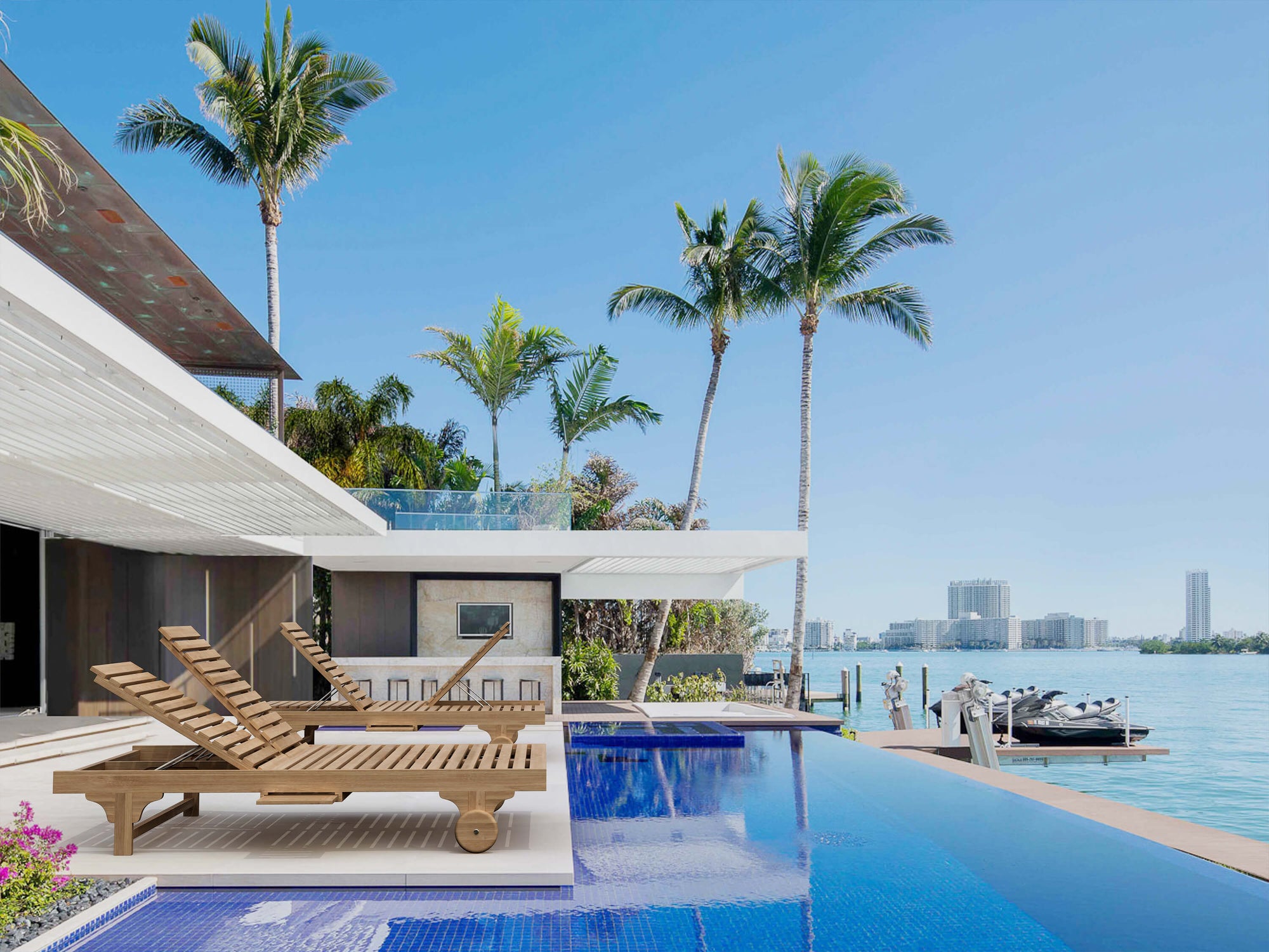 Anderson Teak Bel-Air Double Sun Lounger Double Back