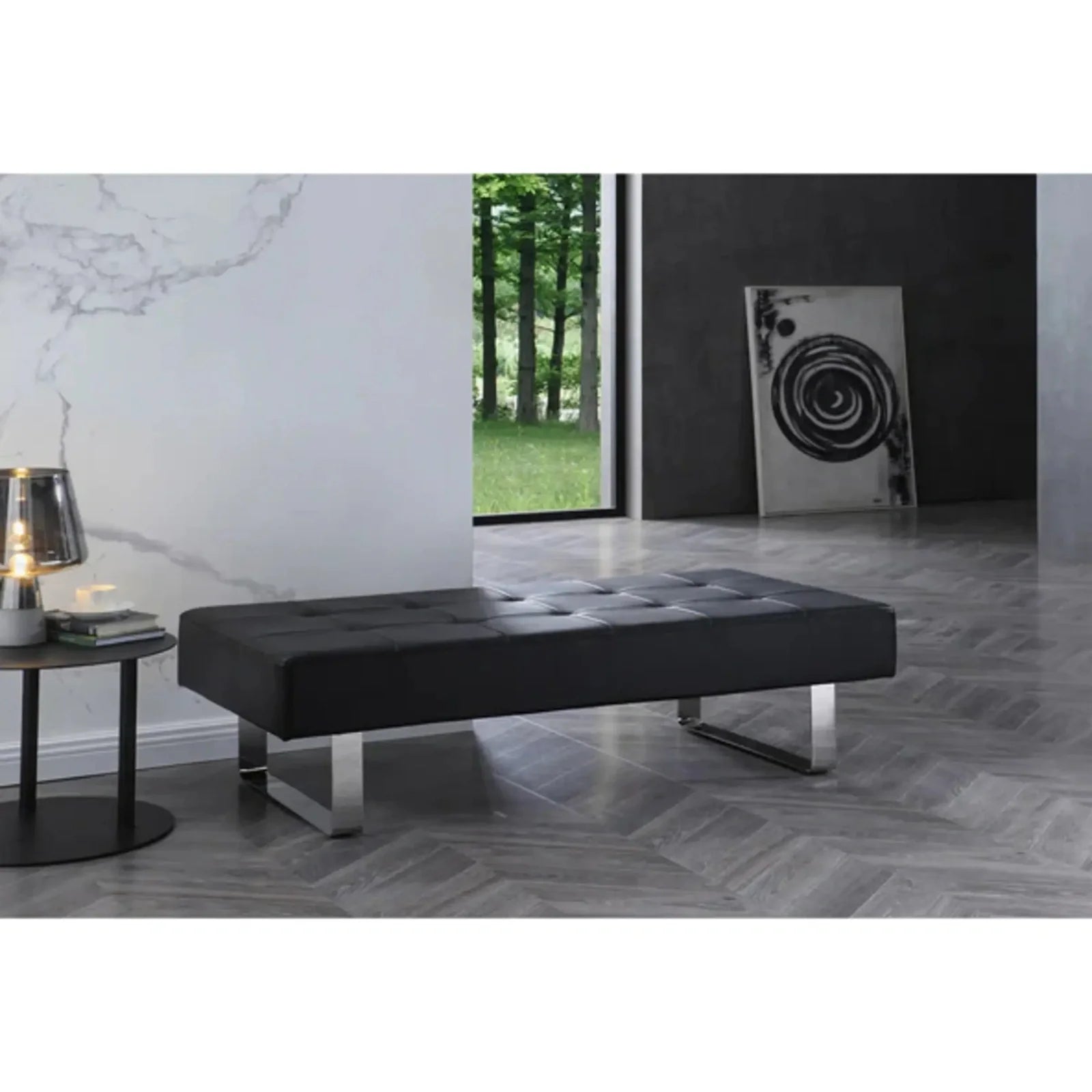 Whiteline Modern Living Miami Bench Black
