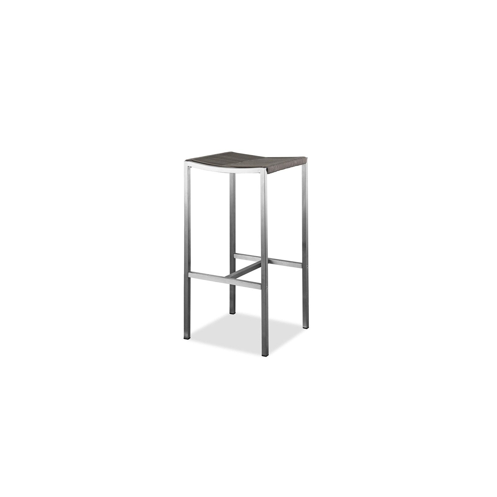 Whiteline Modern Living Stone Outdoor Backless Barstool
