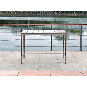 Whiteline Modern Living Stone Bar Table