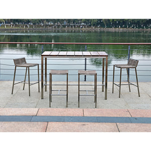 Whiteline Modern Living Stone Bar Table