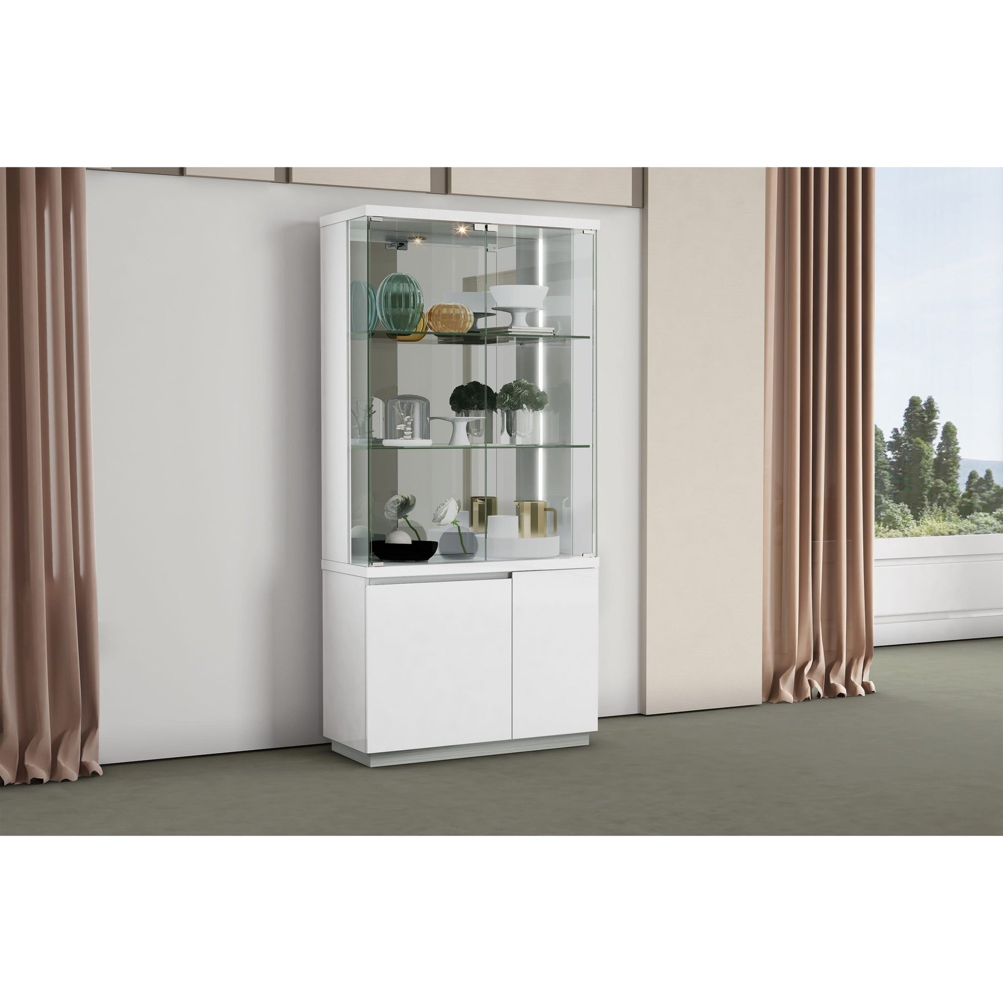 Whiteline Modern Living Cameron Vitrine