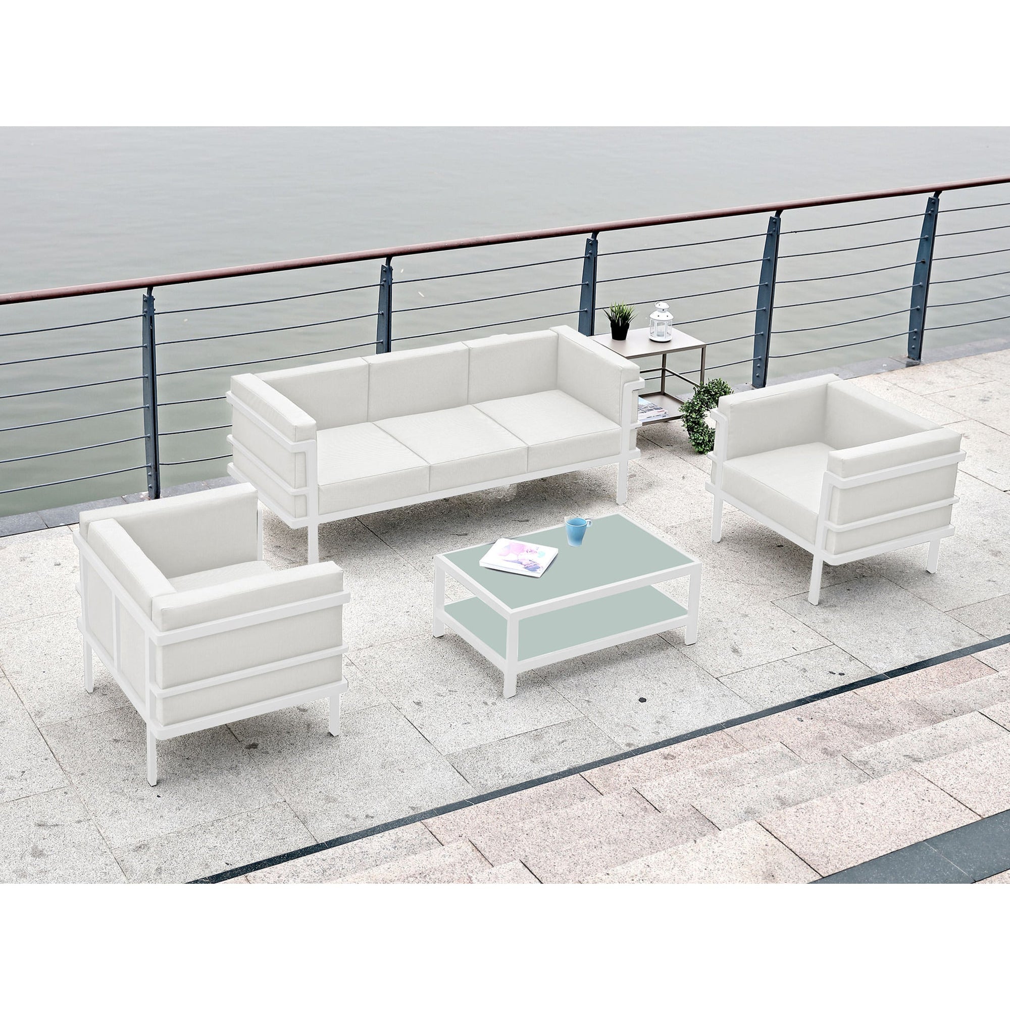 Whiteline Modern Living Angelina Outdoor Coffee Table