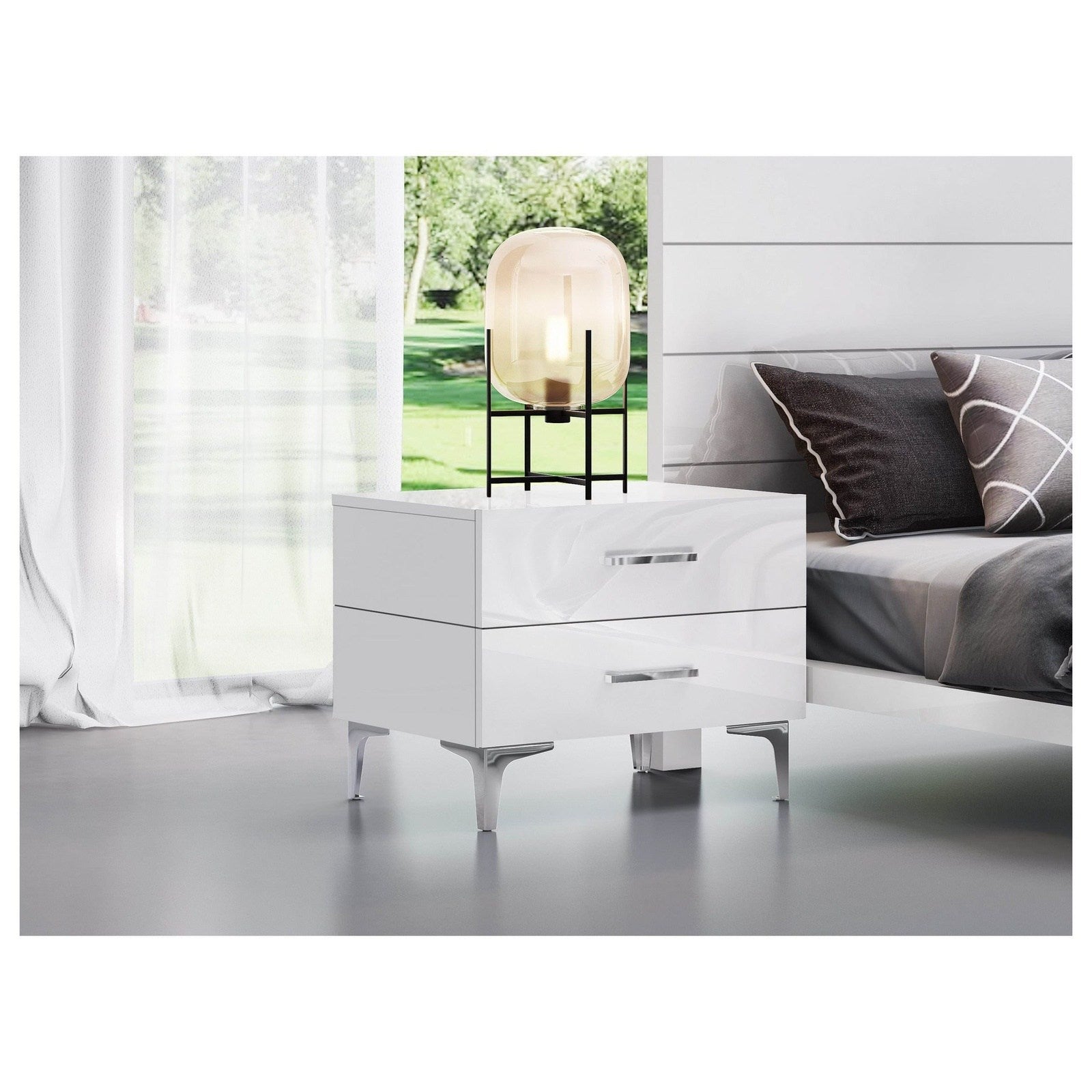 Whiteline Modern Living Diva Nightstand