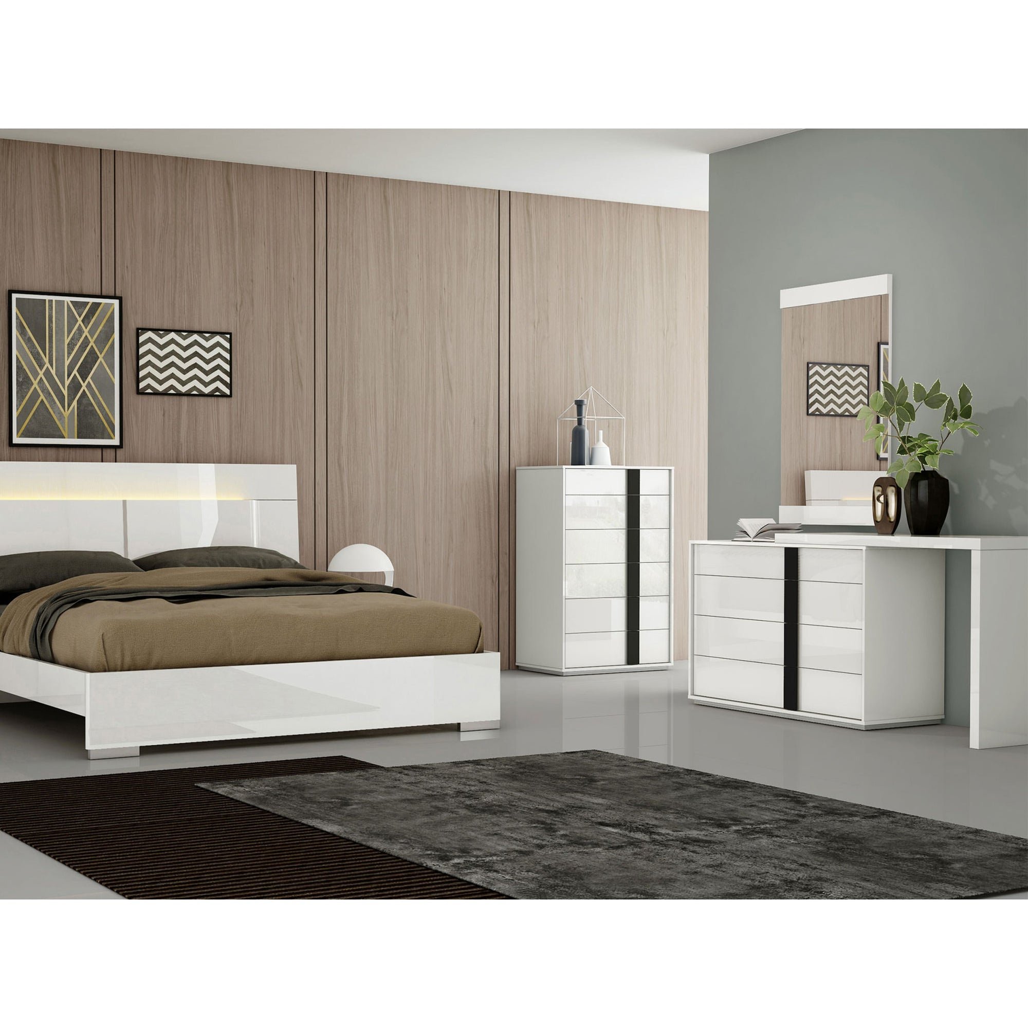 Whiteline Modern Living Kimberly Dresser Extension