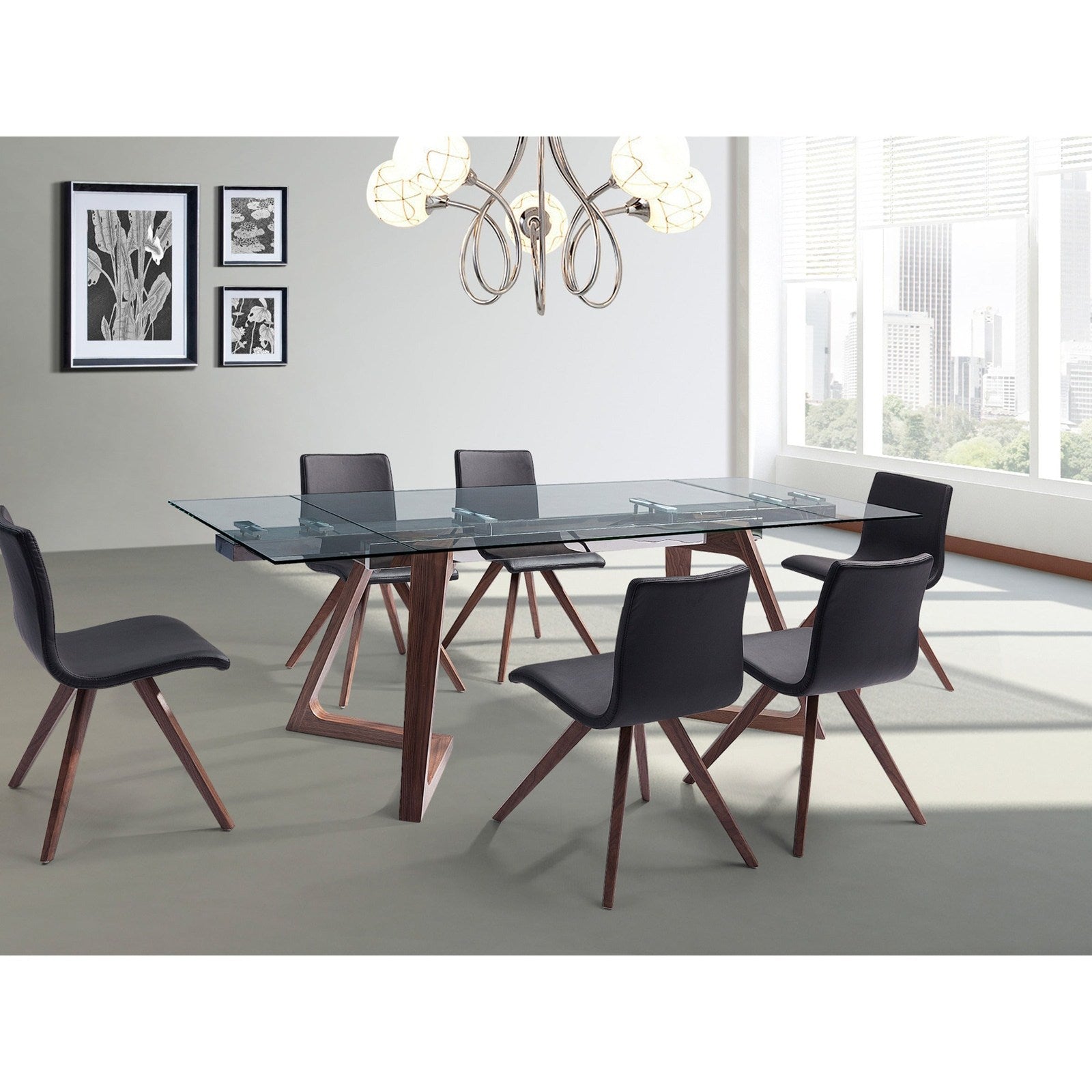 Whiteline Modern Living Delta Extendable Dining Table