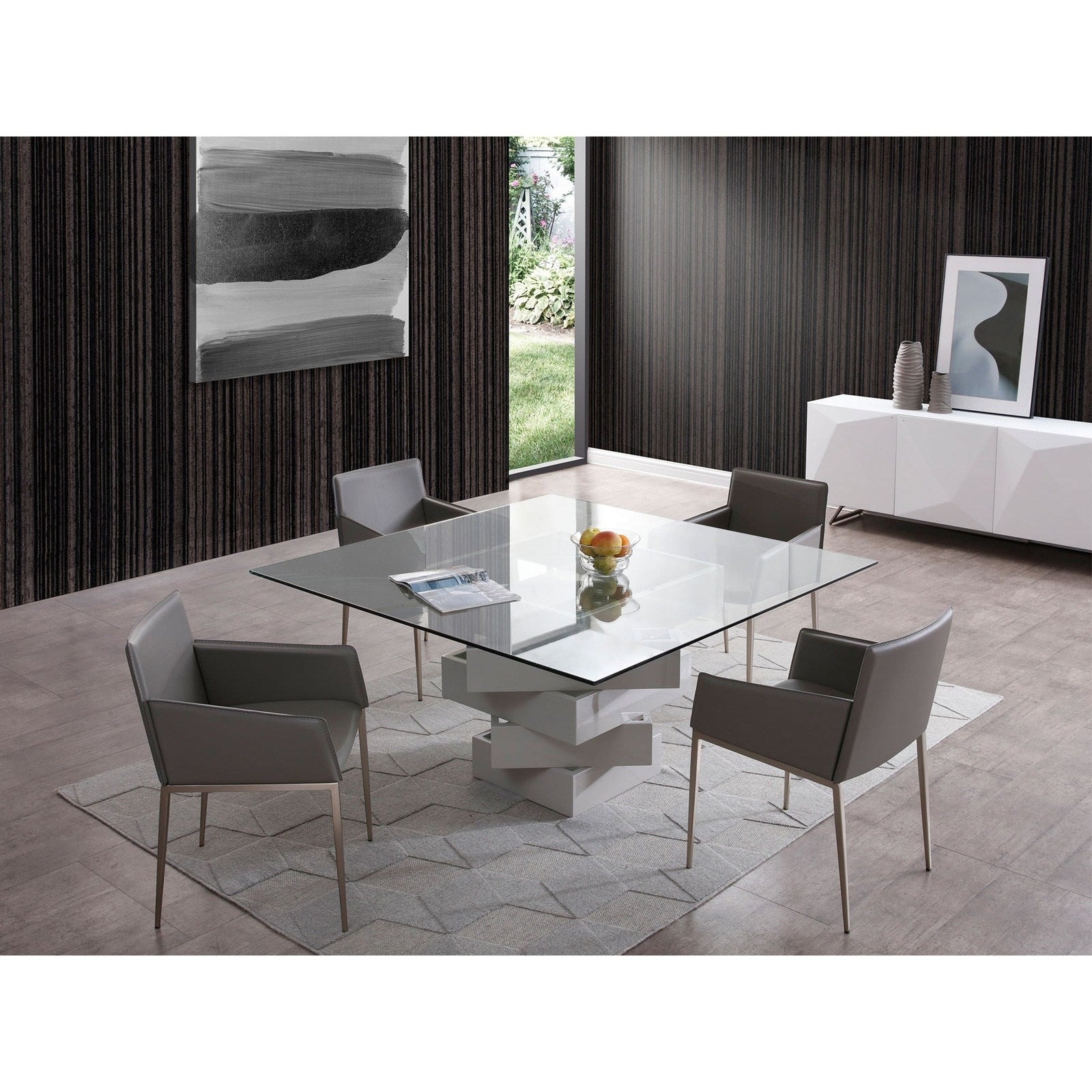 Whiteline Modern Living Carson Dining Table