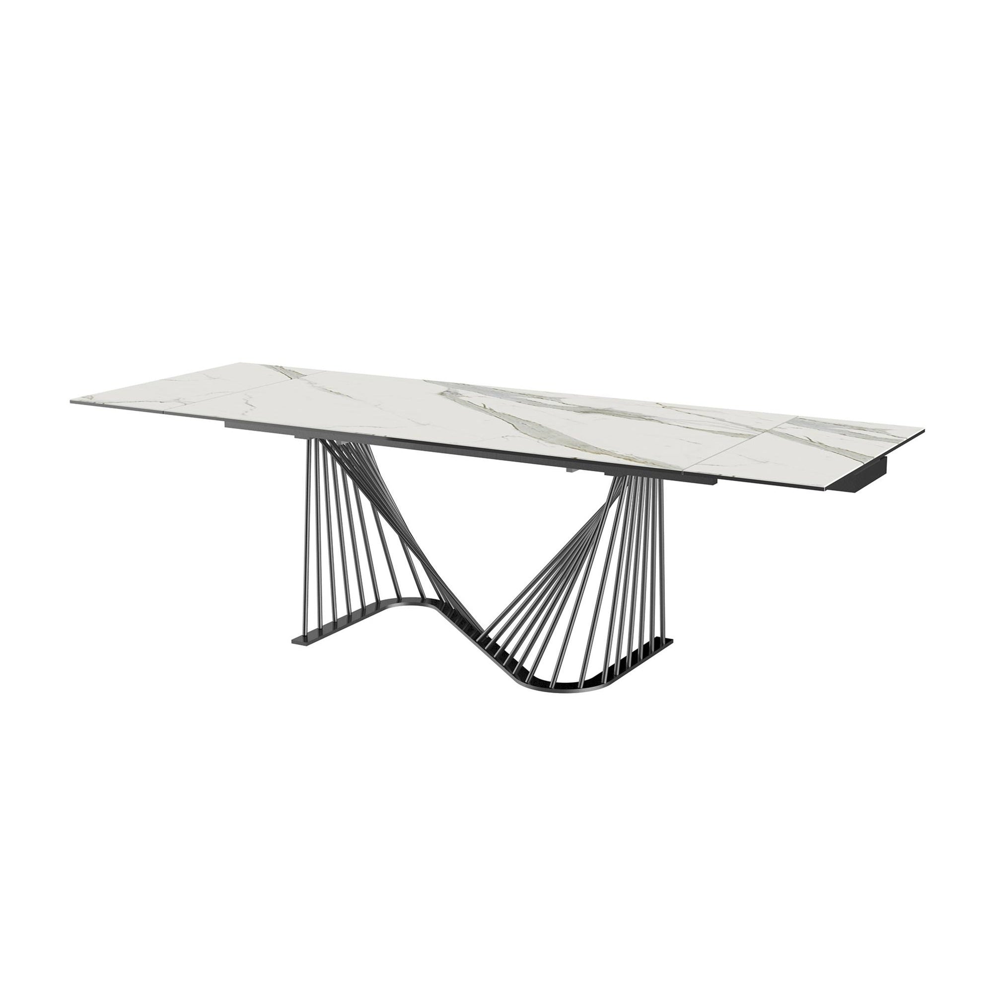 Whiteline Modern Living Roma Extendable Dining Table