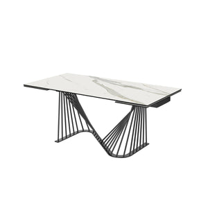 Whiteline Modern Living Roma Extendable Dining Table